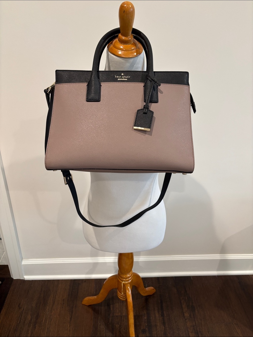 kate spade New York Cameron Street Candace Satchel Tusk and Black